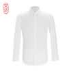 JING ZAO Mens long-sleeved shirt 80 cotton shirt Anti-wrinkle