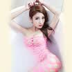 Nine color life lingerie pink pierced hollow transparent chest sexy temptation female adult pajamas one size