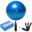 Pierre yoga pieryoga four-piece yoga ball blue stretch belt brick cylinder