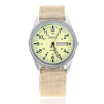 Orkina P1012 Mens Military Style Double Calendar Watches With Arabic Numerals Dial - Beige