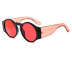 SHAUNA Fashion Candy Color Women Round Sunglasses Retro Men Red Tinted Lens Shades UV400