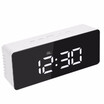 Digital LED Mirror Clock USB & Battery Operated 12H24H °C°F Display Alarm Clock with Snooze Function Adjustable LED Luminance