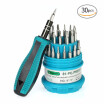 PENGGONG 31PCS Multi-purpose Screwdriver with Magnetic Tools Screwdriver Set PDA Phone Repair Kit Tools for Hard Drive Watch PSP