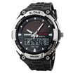 2018 New Solar Power Watch SKMEI Brand For Men Sport Watch 2 Time Zone Digital Quartz Multifunctional Dress For The Street Wrist Watch