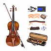 Ammoon Violin Ammoon Pro Master Maestro Antonio Stradivari 1716 Style Handmade Antique 44 Full Size Violin Fiddle Kit with Padded