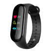 Full pass H5 color screen smart bracelet sports health bracelet heart rate monitoring swimming waterproof information reminder call refused sleep monitoring unisex black