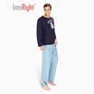 INTERIGHT home service men&womens head print home service suit mens Tibetan blue XL