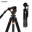 Andoer 69inch Professional Carbon Fiber Video Camera Tripod with Fluid Drag Head for Canon Nikon Sony DSLR Max Payload 15kg