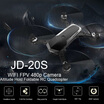 ProJINGDATOYS JD-20S WIFI FPV 720P Wide-Angle Camera Drone Altitude Hold Foldable RC Quadcopter