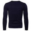 AOWOFS Europe code new foreign trade mens slim knit cardigan V-neck sweater bottoming shirt spot wholesale YM009
