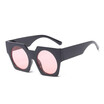 SHAUNA Oversize Women Square Sunglasses Amazing Laser Printing Round Mirror Lens Men Glasses UV400