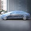 KOOLIFE car clothing transparent plastic PE film thickening rain&dustproof one-time full car cover for Audi A6A8 BMW 5 series Mercedes-Benz e-class E300&other large&large sedan L code