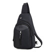 ZHANAO new mens chest bag Oxford cloth splash-proof headphone hole large capacity shoulder bag