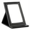 Jingdong Supermarket Nika NIKA portable desktop mirror makeup mirror office folding mirror PU high-definition mirror can be folded to carry