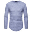 AOWOFS large size mens long-sleeved knit shirt YT009