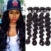 Unprocessed 7A Malaysian Virgin Hair 4 Bundles Loose Wave Hair Nice Loose Wave Bundles Double Weft Excellent Quality