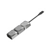 Seven bucket QH101 notebook phone 6in1 split type HD video converter adapter Type-C to standard VGAHDMIMINI DP six conversion methods space gray