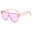 SHAUNA Fashion Flat Top Women Candy Colors Sunglasses Nail Decoration Retro Men Integrated Lens Shades UV400