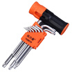 Extension wrench 9 pieces of plum hex wrench set afterburning stick pattern with hole hex afterburner auxiliary handle set TU6019