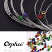 6pcs Electric Guitar String Set 009-042 Nickel Alloy Super Light Tension Orphee RX15