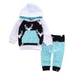 Christmas Kids Baby Girls Boys Reindeer Hooded Tops Pants Outfits Set 2pcs suit baby boy clothes newborn