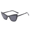 SHAUNA Fashion Metal Frame Women Cat Eye Sunglasses Trending Clear Red Lens Glasses UV400