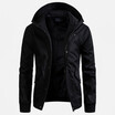 AOWOFS new large size mens jacket high quality European code jacket jersey solid color hooded jacket B024