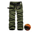 AOWOLF High Quality Cotton Winter Warm New Plus Size Mens Camouflage Pants Trousers With Suede Inside Y1005