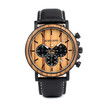 BOBO BIRD wooden quartz pointer three time display watch P09