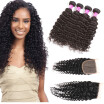 Glary 8A Malaysian Virgin Hair Bundles Deep Wave Hair Unprocessed 4 Bundles with Closure 100 Cheap Human HairFor Black Women