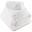 Sanli cotton twist yarn auspicious satin stalls towel towel towel three sets of gift box loaded rice white