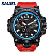 Mens Stylish Sports Multi-function Electronic Waterproof Watch Dual Display Wristwatches