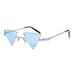 SHAUNA Vintage Punk Styles Women Triangle Sunglasses Fashion Men Hollow Out Red Lens Shades UV400