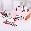 Yaguang towel textile Hello Kitty Hello Kitty Love Strawberry cotton cartoon printing velvet towel blue 92g Article 34 76cm