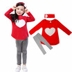 3PCSSET pants kids Childrens baby Clothing set hat Girl girls leggings winter clothes autumn warm Cloth suits Heart Design