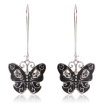 Retro Earrings European&American butterflies Fashion personality trend long earrings accessories