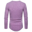 AOWOFS large size mens long-sleeved knit shirt YT009