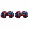 Yoursfs Round Silk Knot Cufflinks Silk Cufflinks for Men Knot Cufflinks Giftbox Included