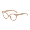 SHAUNA Vintage Double Colors Women Cat Eye Frame Fashion Ladies Clear Lens Glasses