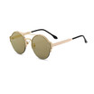 SHAUNA Fashion Half Frame Women Round Sunglasses Brand Designer Men Punk Style Shades UV400