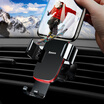 Bass Baseus car phone holder car supplies navigation outlet base bracket gravity metal apple Huawei millet vibrating for 4-6 inches universal black