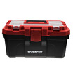 WORKPRO W083015N reinforced household plastic toolbox trumpet multi-function storage maintenance tool box 16 inch