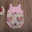 US Newborn Baby Girls Floral Romper Bodysuit Jumpsuit Outfits Sunsuit Clothes