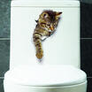 Toilet Stickers Decal Bathroom Transfer Art Interior Decoration Cover Quote AUV