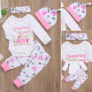 Newborn Kids Infant Baby Girls Clothes Romper Jumpsuit BodysuitPants Outfit Set