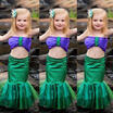 Toddler Baby Girls Tops Little Mermaid Tail Bikinis Set Costume Swimwear Outfits