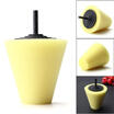 Burnishing Foam Sponge Polishing Cone Shaped Buffing Pads For Car Wheel Hub Tool