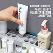 NeillieN Automatic squeezing toothpaste setWall Hanging Toothbrush Holder Wash SetAutomatic Toothpaste DispenserFamily Set