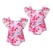 2PCS Toddler Infant Baby Girl Floral Romper Bodysuit Sunsuit Outfit Summer 0-24M