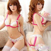 UK Ladies SexySissy Lingerie Lace BabydollG-String Thong Underwear Nightwear B